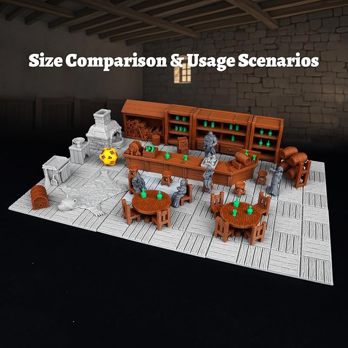 AUSPDICE 6PCS Modular DND Terrain Set - Image 4