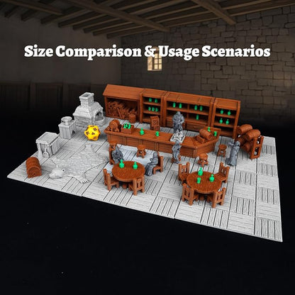 AUSPDICE 6PCS Modular DND Terrain Set - Image 4