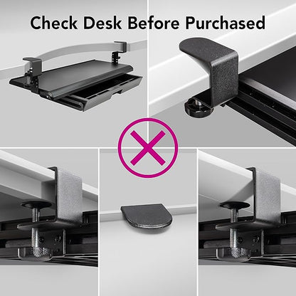 EHO Keyboard Tray with Drawer - Image 6