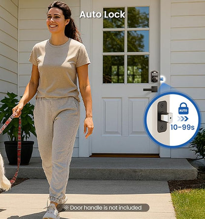 Veise KS02A Fingerprint Keyless Entry Door Lock, Auto Lock, Electronic Keypad - Image 7