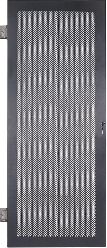 Sound Town 30U Universal Steel Rack, w/Mesh Doors, Locking Casters, Vented Side - Image 8