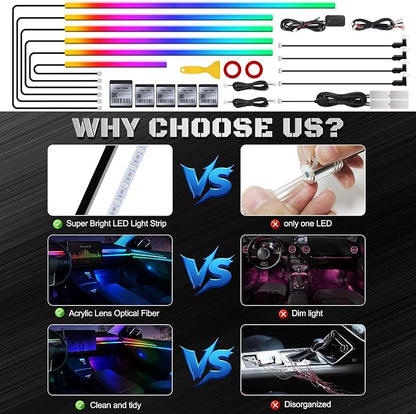 Dreamcolor Acrylic Interior Car LED Strip Light - Image 5