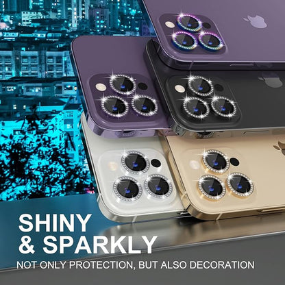 Choiche [3+1 for iPhone 14 Pro/iPhone 14 Pro Max Camera Lens Protector Bling - Image 7