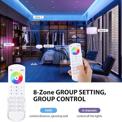 RC05RF RF Remoter, 8-Zone 2.4G Handheld Remote Control Work - Image 3