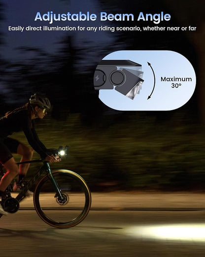 RAVEMEN FR1000 Bike Lights for Night Riding, Bicycle Light & Mount Integrated - Image 3