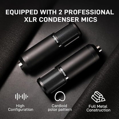 MAONO Podcast Equipment Bundle for 2: Audio Interface Mixer - Image 5