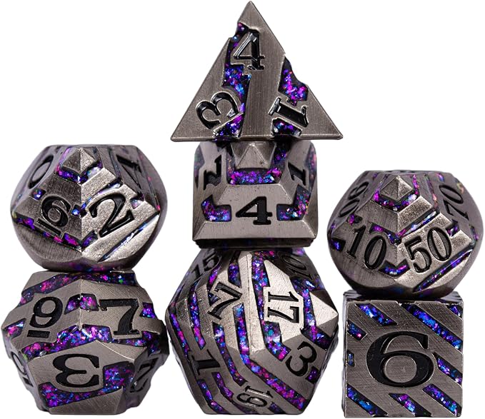 DND Metal Stripe Dice Set - Image 7