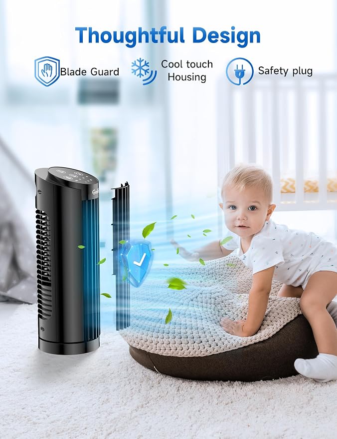 Grelife Tower Fan, Mechanical Controls, 3 Speed Settings, 90° Oscillation - Image 7