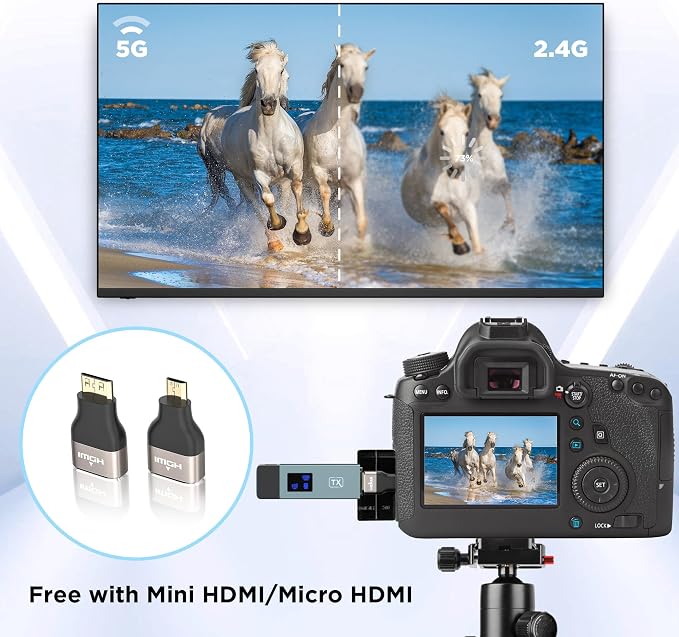 Wireless Hdmi Transmitter and Receiver, Wireless HD Extender Plug & Play - Image 7