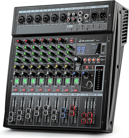 6-Channel Professional Audio Mixer, FX-6usb Mixing Console by Unknown