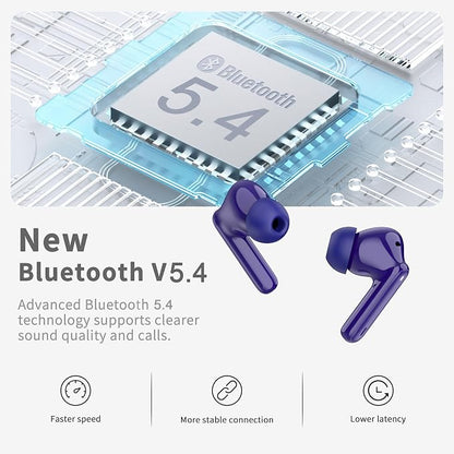 Wireless Earbuds, 4 ENC Noise Cancelling Mic Wireless Earphones 40H, in-Ear - Image 2