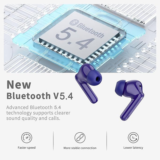 Wireless Earbuds, 4 ENC Noise Cancelling Mic Wireless Earphones 40H, in-Ear - Image 2