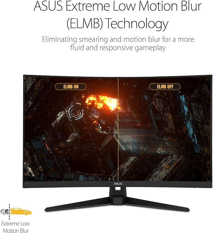 ASUS TUF Gaming VG328H1B 32” Curved Monitor, 1080P Full HD, Extreme Low Motion - Image 4