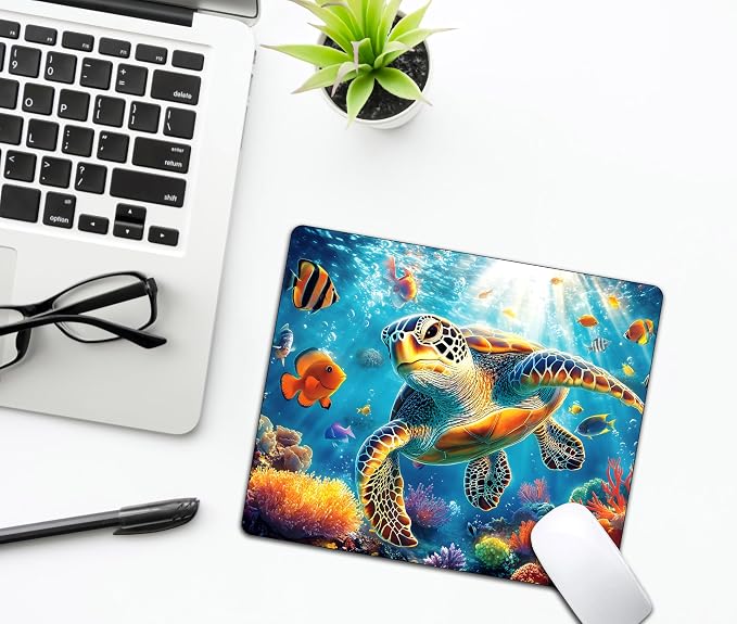 Sea Animal Colorful Turtle Mouse Pads - Image 6