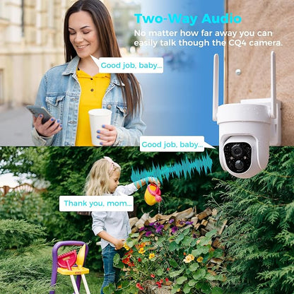 Sovmiku 3CQ4 192GB 2K AI Solar Security Camera Wireless Outdoor, Battery - Image 6