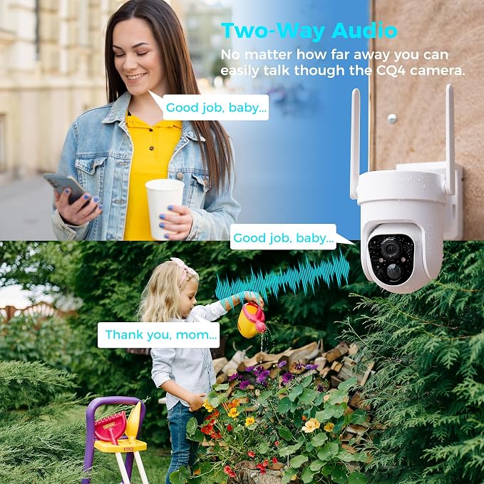 Vicohome 4CQ4 2K AI Solar Security Camera Wireless Outdoor, Battery Powered Cam - Image 6