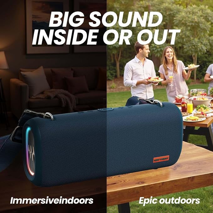 Vibe Pro Outdoor Bluetooth Speaker, 80W Peak Loud Portable Wireless Speaker - Image 2