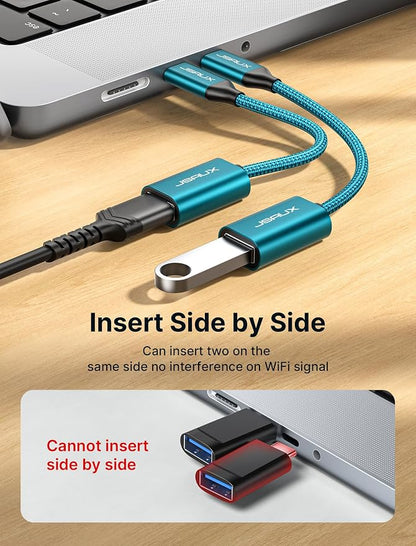 JSAUX USB C to USB 3.0 Adapter, Type C Male to USB Female OTG Cable Compatible - Image 4