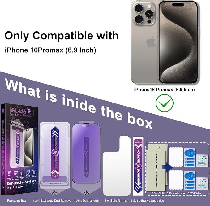 2 Pack Anti Blue Light Matte Screen Protector - Image 7