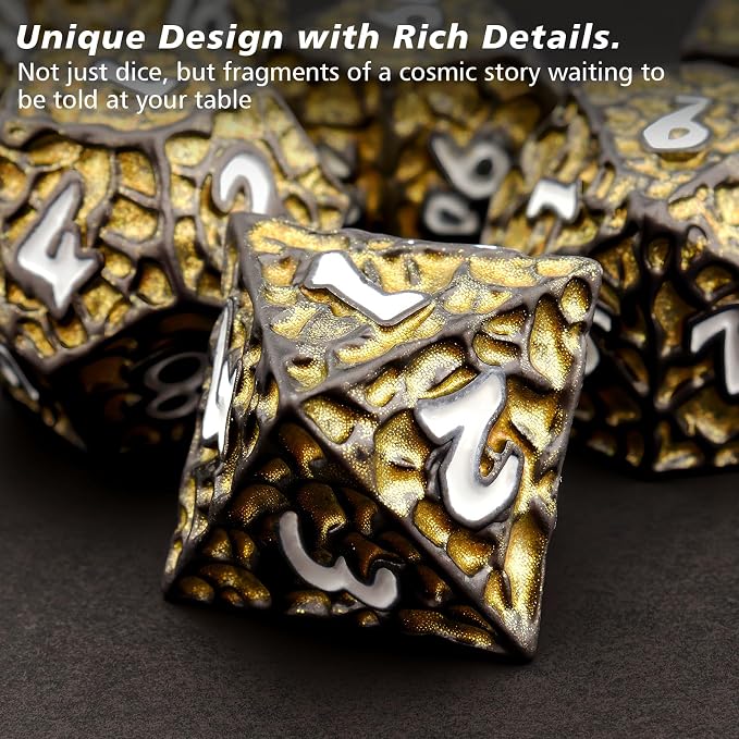 PJOY Metal D&D Dice Set for Dungeons and Dragons Dice - Image 4