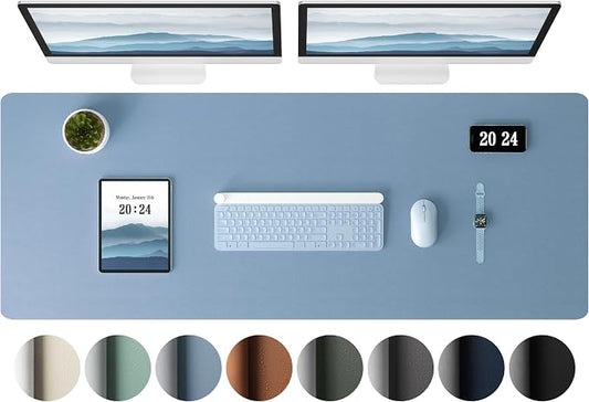 Aothia Leather Desk Pad Protector, Office Desk Mat, Large Mouse Pad, Laptop by Aothia