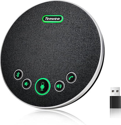 Tenveo Conference Speaker Microphone, 360° Sound Pickup and AI Noise Reduction by Tenveo