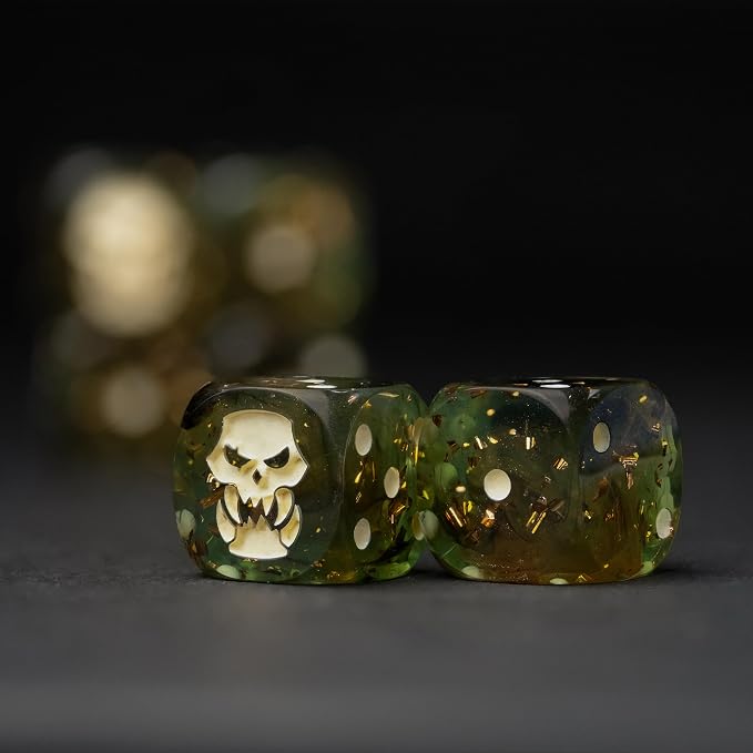 Orc D6 Dice Set – 10 x 16mm Resin Dice - Image 6