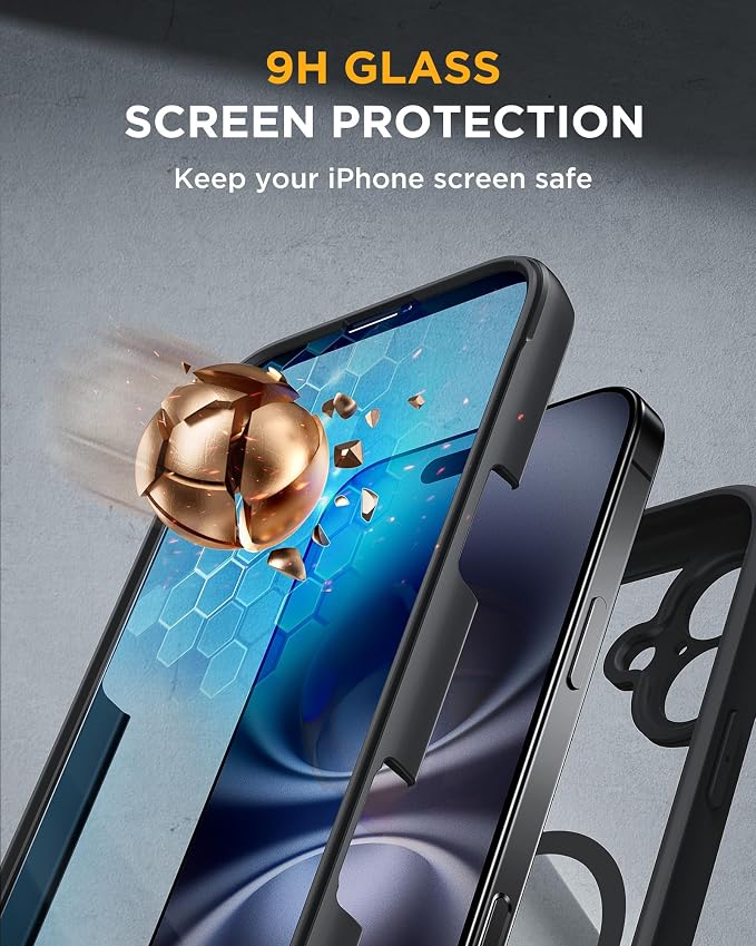 Miracase Magnetic for iPhone 16 Plus Case Full-Body Phone - Image 3