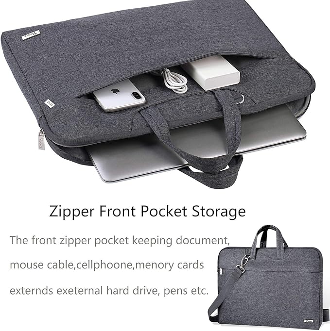 Voova Laptop Bag 13 14 Inch, Waterproof Computer Sleeve Carrying Case - Image 2