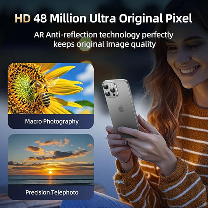 Compatible with iPhone 14 Pro Max Camera Lens Protector, Tempered Glass Full - Image 3