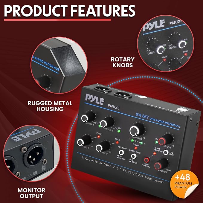 Pyle Professional USB Audio Interface - Image 6
