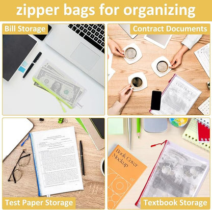 24PCS Mesh Zipper Pouch Storage Bags, 8 Sizes Board Game Bags, 12 Colors - Image 5