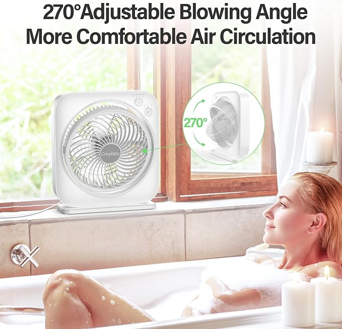 Portable Table fan, Window Fan, Small Box Fan - Image 3