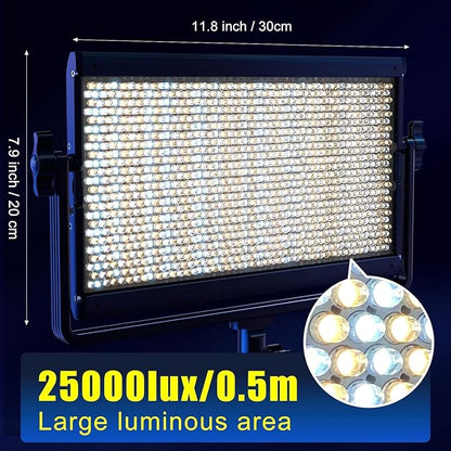 GVM 65W RGB Video Light with Bluetooth Control, 1300D LED Video Lighting Kit - Image 2