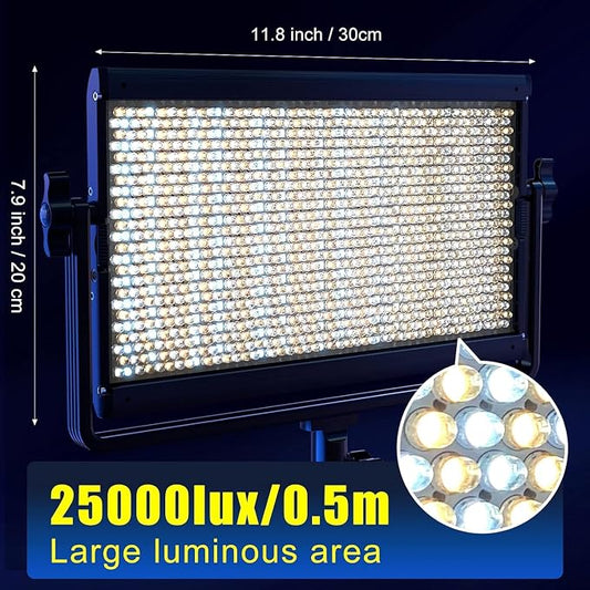 GVM 65W RGB Video Light with Bluetooth Control, 1300D LED Video Lighting Kit - Image 2