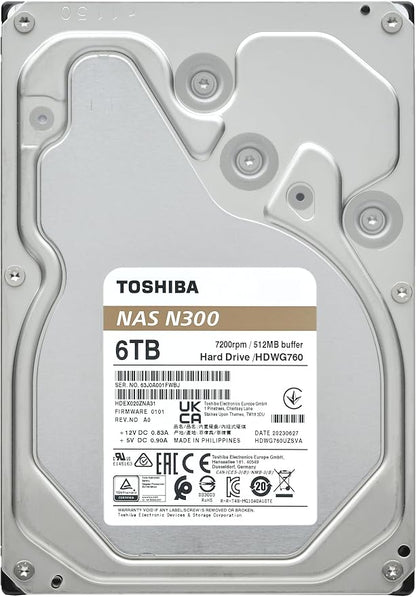 Toshiba N300 6TB NAS 3.5-Inch Internal Hard Drive - Image 5