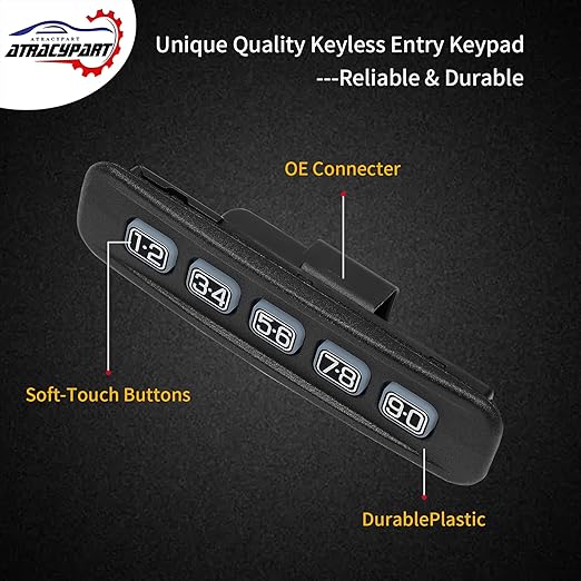 Driver Side Door Keyless Entry Number Keypad Button Actuator | Replacement - Image 4