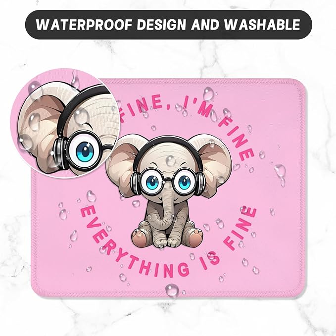 ITNRSIIET Mouse Pad with Stitched Edge Premium Textured Smooth Precise - Image 5
