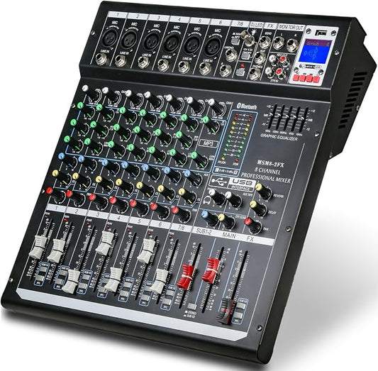 Dj Mixers 8 Channel Audio Mixer Sound Board - Image 2