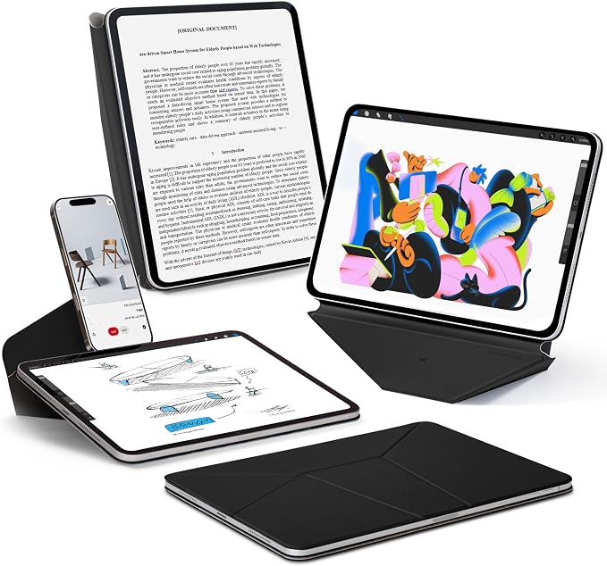 MOFT Dynamic Folio Case for iPad Pro 11 Inch 2024 5th Gen, Silm Magnetic Stand by MOFT