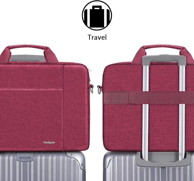 Ferkurn Laptop Bag Case for Women Men Computer Bag Compatible - Image 3