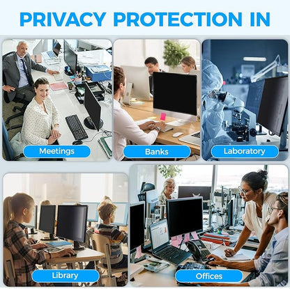 2 Pack Hidden Design Magnetic Computer Privacy Screen 24 inch, Removable Screen - Image 8