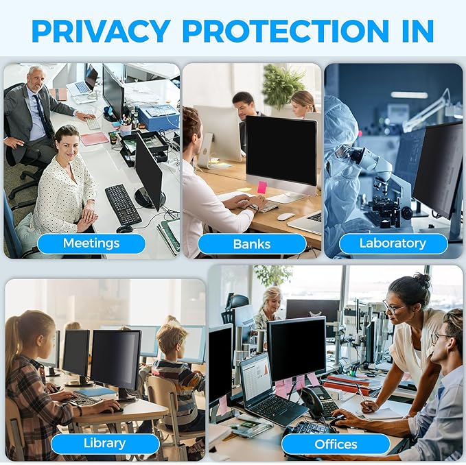 2 Pack Hidden Design Magnetic Computer Privacy Screen Filter 27 inch - Image 8