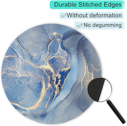 ITNRSIIET Round Mouse Pad with Stitched Edge Premium-Textured Waterproof - Image 5