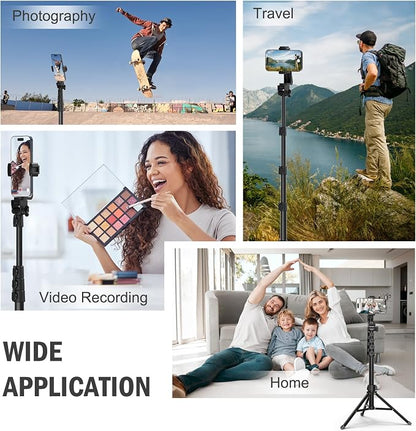 64” Tripod for Cell Phone & Camera, Phone Tripod - Image 6