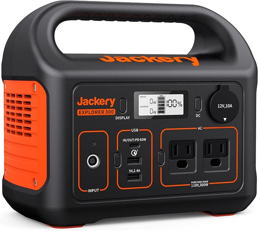 Jackery Portable Power Station Explorer 300, 293Wh Backup Lithium Battery by JackeryInc