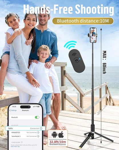Phone Tripod Selfie Stick:Phone Stand - Image 4