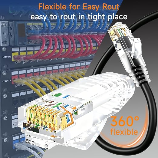 Cat6 Ethernet Patch Cable 6 ft, Cat6 Patch Cable - Image 3