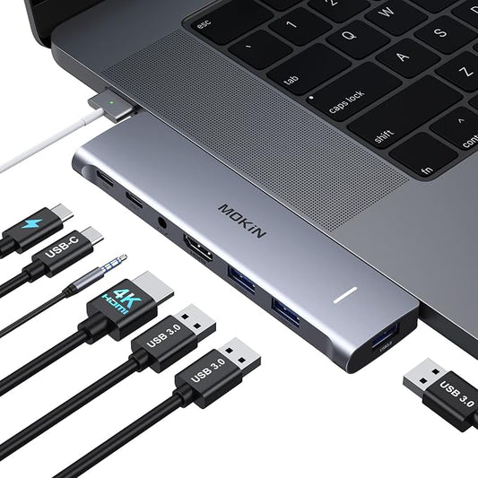 MacBook Pro Adapter, USB C Adapter by MOKiN