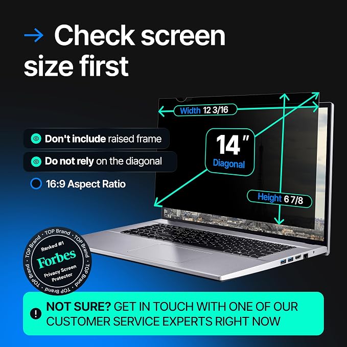 VINTEZ 14 Inch 16:9 Privacy Screen - Image 4